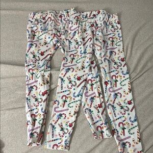 Colorful Candy Cane Print leggings Pants